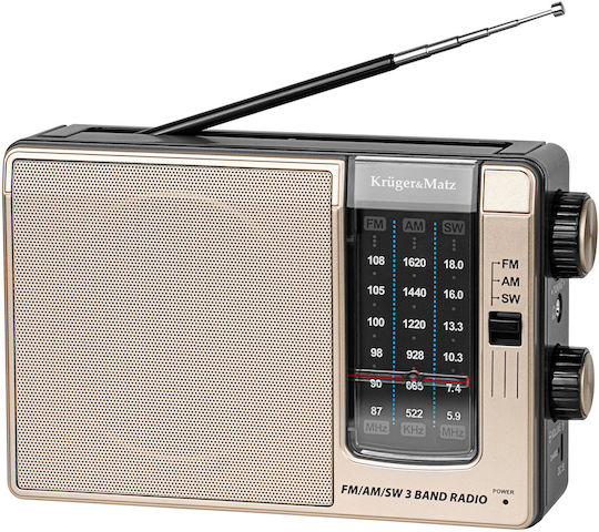 Kruger & Matz KM0830 Portable Radio Gray
