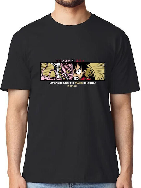 T-shirt One Piece Momo X Luffy Pop Culture Black