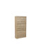 Wooden Shoe Organizer Beige 60x24x117cm
