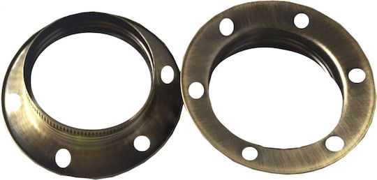 El327349 Washer Iron E27 Vintage Spot Gold Bronz Glossy Pack of 10 Pieces
