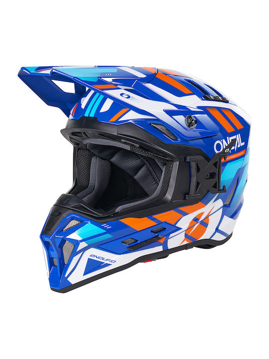 O'Neal EX-SRS Dust Blue/Orange V.26 Cască Moto ...