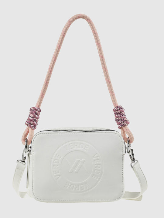 Verde Geantă de damă Crossbody Albă