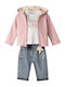 Kids' Set with Pants Winter 3pcs Pink