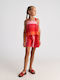 Kids' Set with Shorts Summer 2pcs Scarlet