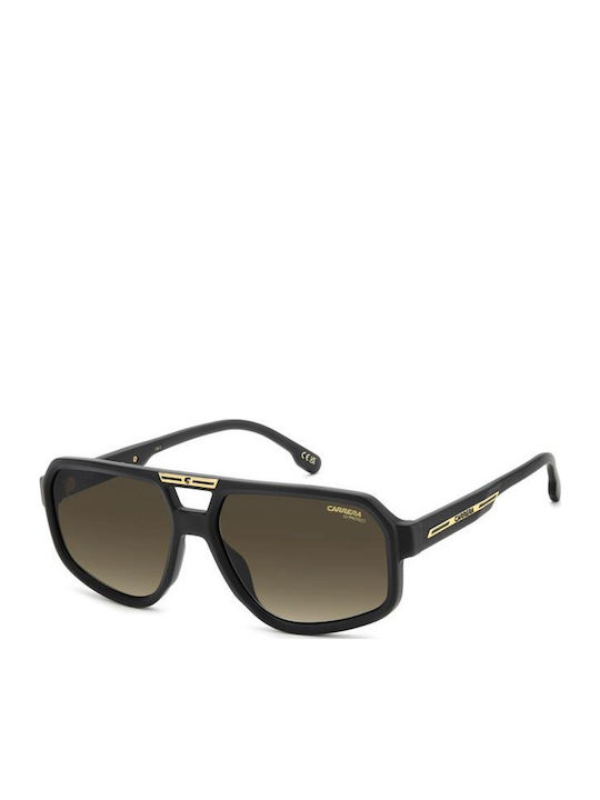 Carrera Victory C Unisex Sunglasses With Black Horn-Rimmed Frame And Grey Lens 26/S 003/86