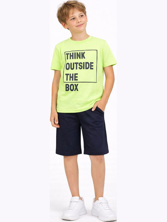 Kinder-Set mit Shorts Sommer 2Stück Light Green
