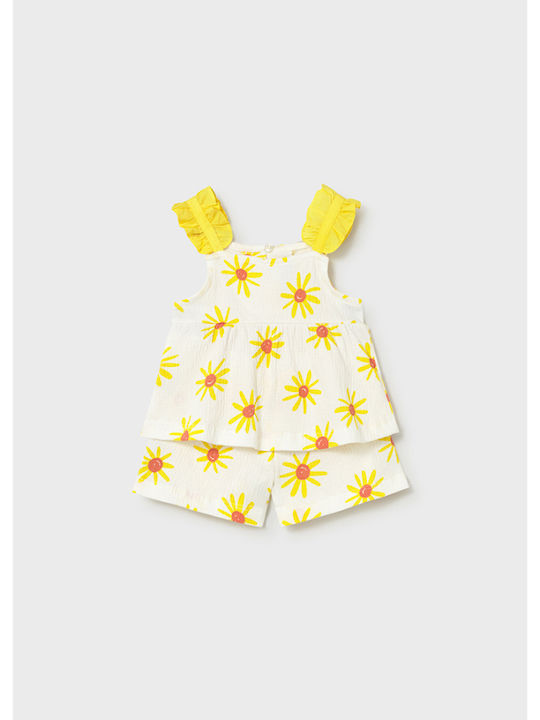Mayoral Kinder-Set mit Shorts Sommer 2Stück Yellow
