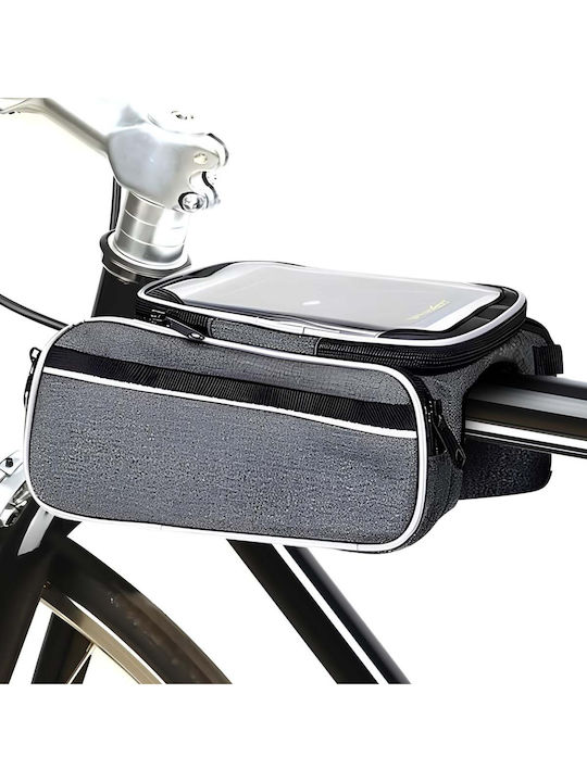 Avizar Waterproof Bike Smartphone Holder Frame Bag Grey