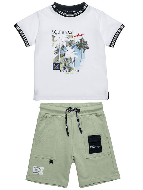 Kids' Set with Shorts Summer 2pcs White