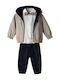 Kids Set with Pants & Coat Winter 4 Pieces Blue