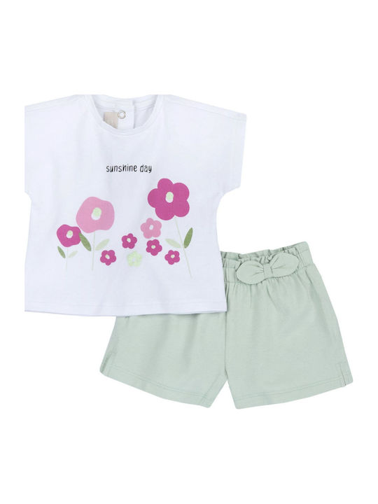 Kids' Set with Shorts Summer 2pcs Green