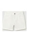 Kinder-Shorts/Bermudas Stoff Weiß