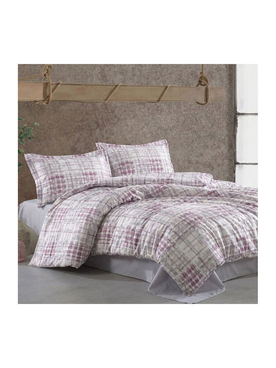Pucioasa Set Cearșafuri 240x270cm. Liliac 4buc