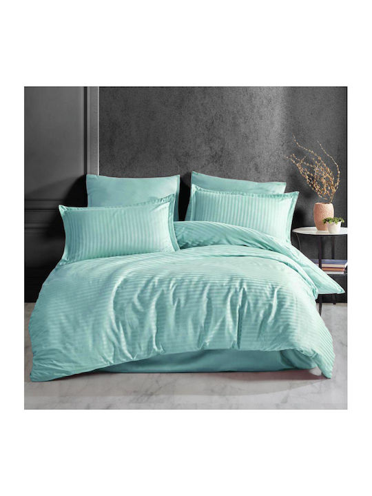 Pucioasa Set Cearșafuri 240x270cm. Mint Green 4buc