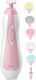 Avizar Electric Rotating Baby Nail Trimmer Set Led 6 Tips White Pink