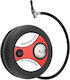 Avizar 12v 20w Portable Air Pump Bicycle Analog Manometer Black