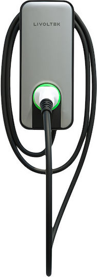 Livoltek Atom Montat pe perete Cu o singură fază Stație de încărcare pentru mașini electrice 7.3kW cu Cablu încorporat Tipul 2 (2473)