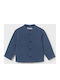 Kids Long-sleeved Denim Shirt Navy Blue