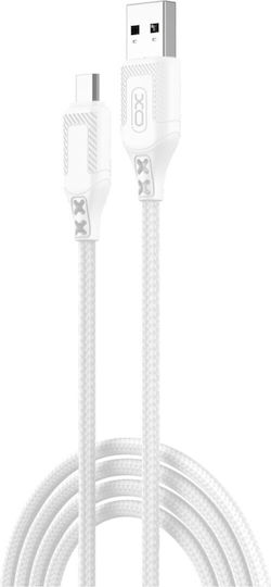 XO 1m Regular USB 2.0 to micro USB Cable White
