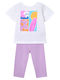 Kinder-Set mit Leggings Sommer 2Stück Lilac