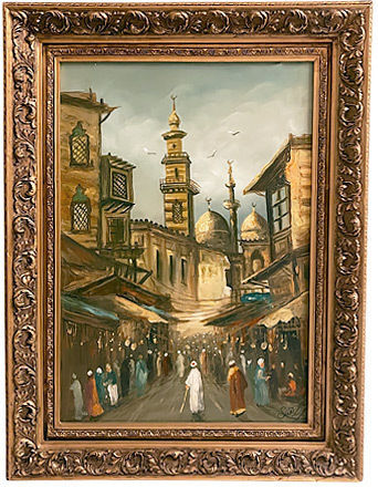 Tablou Decorativ Rama Aurie "Piața Veche" 0046 71x5x91y