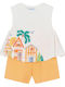Kids' Set with Shorts Summer 2pcs Orange