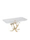 Keskor Glass Cake Stand Gold 30x16x18cm