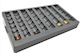 Avizar Compartmentalized Plastic Money Tray Cash Organization Grey