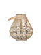 Fylliana Fl038 Rattan Tabletop Lantern Gray 30x32x32cm