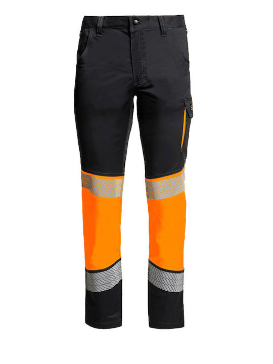 Stenso Reflektierend Arbeitshose Orange