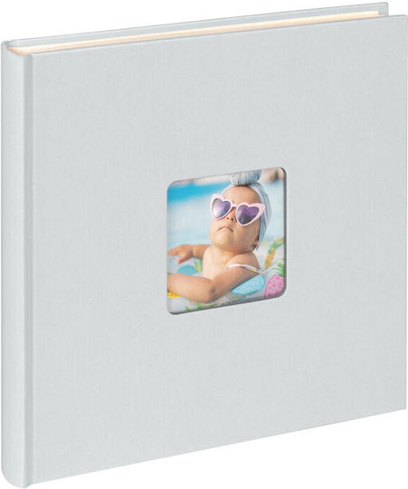Album Walther Fun Sand Light Blue Bookbound Album Rice Papers 40 White Pages Cover Window Photo Dimensions 26x25x3cm Fa205bl