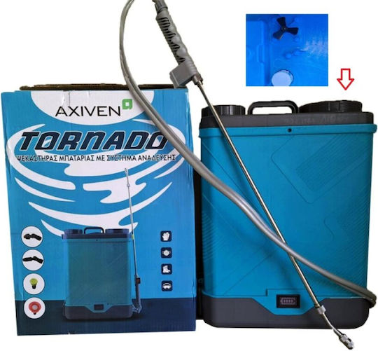 Axiven Ψεκαστήρας 12V με Μπαταρία 12Ah με Χωρητικότητα 16lt 6bar