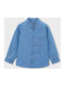 Kinder Hemd Langarm Denim Jean