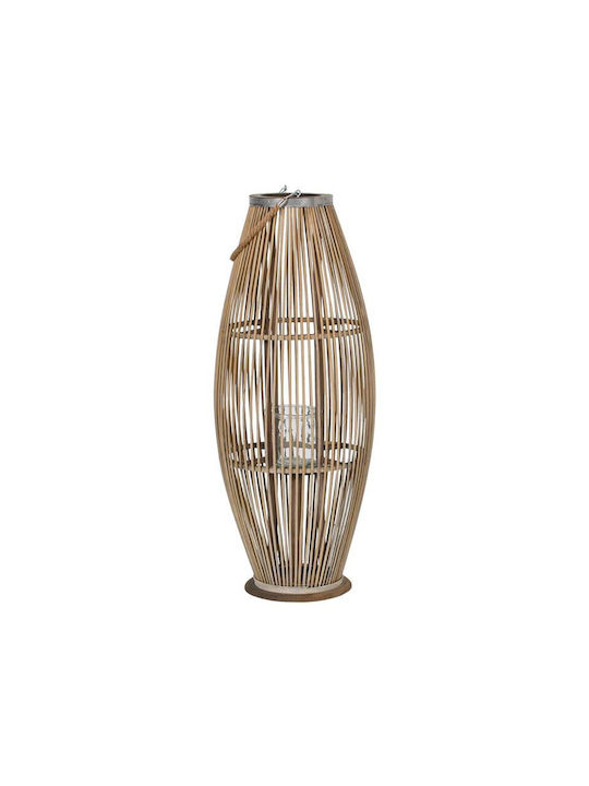 Fylliana Fl9922 Φαναράκι Rattan Επιτραπέζιο Γκρι 33x83εκ.
