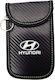 Signal Blocking Case – Protective Hyundai Car Key Case Black Green Stitching Key Interior Ring 14.5cmx9.3cm 10188-k