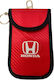 Signal Blocking Case – Protective Car Key RFID Cover Honda Red Inner Ring 14.5cmx9.6cm 10202-k