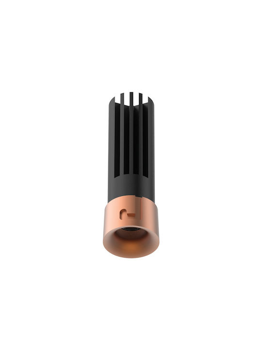 Zambelis Lights Led Recessed Spot with Integrated LED and Warm White Light Copper 1pcs