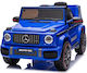 Mercedes Benz G63 AMG Едноместен с Дистанционно Управление Лицензиран 12 Волта Син за 2+ Години