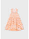 Girls Dress Sleeveless Orange