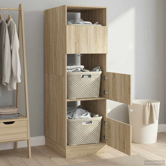 vidaXL Badezimmerschrank Wäscherei B50xT68xH162cm Sonoma