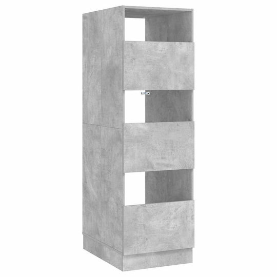 vidaXL Cabinet de baie Mobilier pentru baie L50xA68xÎ162cm Gri
