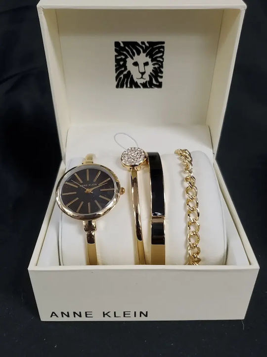 Ak/1470gbst Anne Klein Γυναικείο Σετ Ρολοι 3 Βραχιόλια Ak/1470gbst Anne Klein Γυναικείο Σετ Ρολοι 3 Βραχιόλια