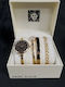 Ak/1470gbst Anne Klein Womens Watch Set 3 Bracelets