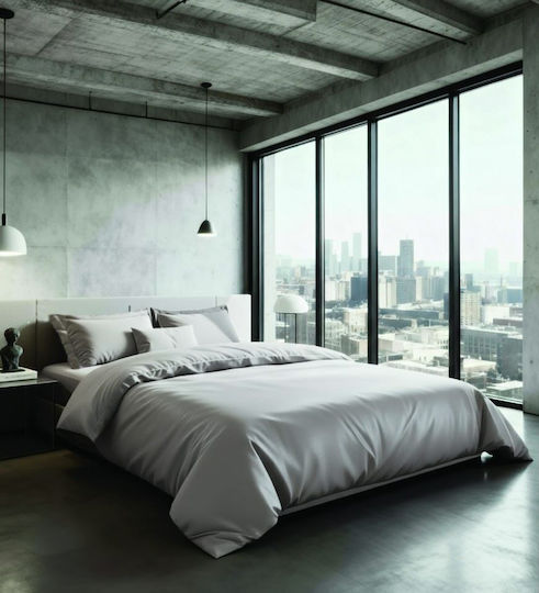 Makis Tselios Home City Pillowcase Set Oxford Silver 50x70cm.