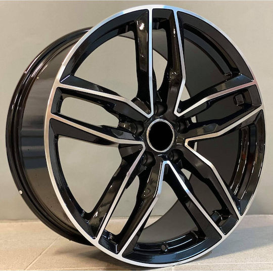 Audi Style 1196 8.5x19 5x112 Et39 Black Face Machined