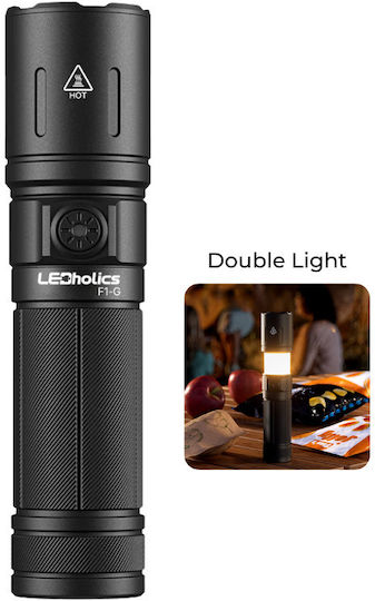 Ledholics Flashlight LED Dual Function with Maximum Brightness 1100lm