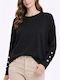 Damen Pullover Black