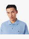 Polo Herrenbluse Kurzarm Hellblau