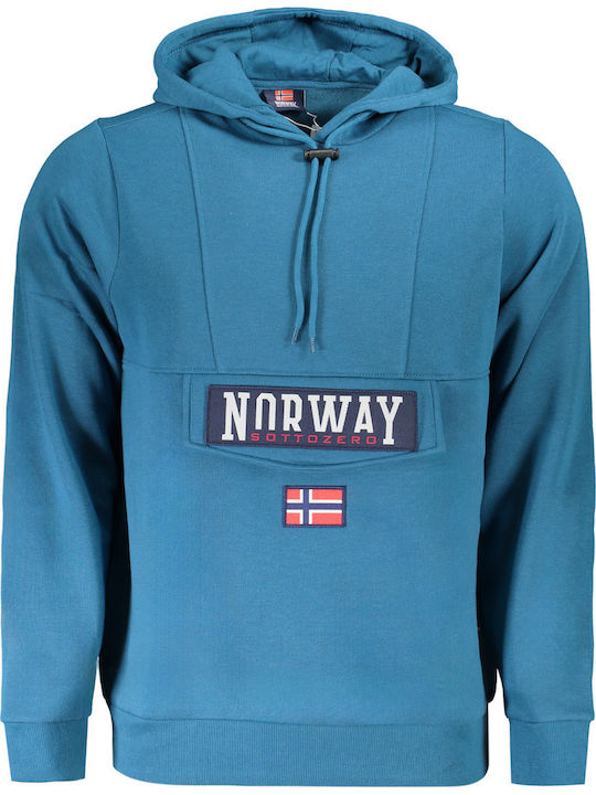 Sweatshirt with Hood Blue