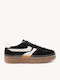 Μαύρα Suede Sneakers Flatform Σόλα
